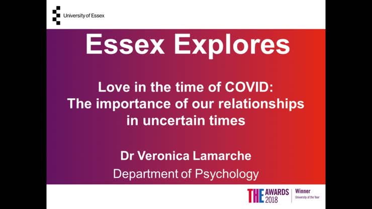 Love in the time of COVID: The importance of our relationships in ...