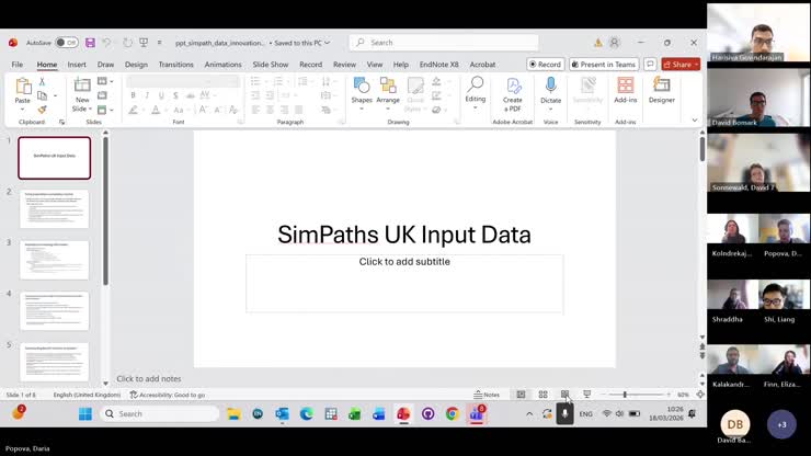 SimPaths Training 1b - Initial Populations